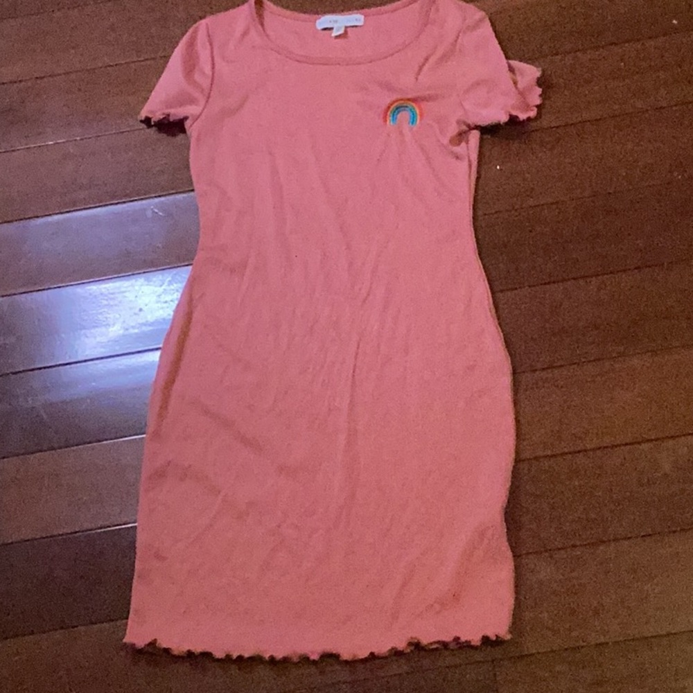 Pink mini dress